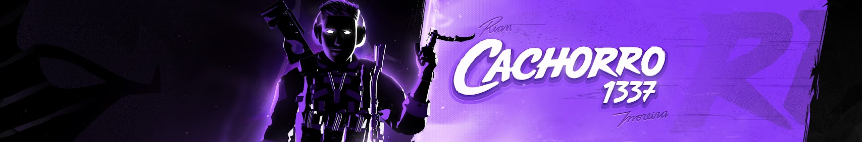 Banner do canal Cachorro1337 no YouTube